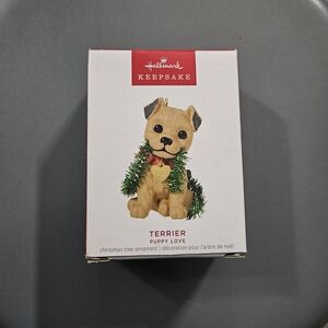 2023 Hallmark Keepsake Ornament TERRIER - PUPPY LOVE Series #33 - New in Box
